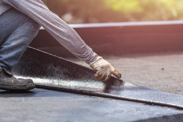 Professional Waterproofing technician working in Pleasantville, OH